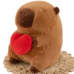 50cm-es Óriás plüss capybara szívvel 