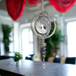 Különleges életfa és szív motívummal díszített golyós spirál, energetizáló 