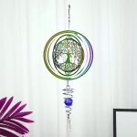 Különleges életfa és szív motívummal díszített golyós spirál, energetizáló 