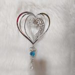 Különleges életfa és szív motívummal díszített golyós spirál, energetizáló 