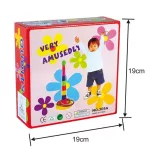 Színes karikadobáló ügyességi játék