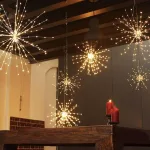  Micro LED-es tüzijáték dekoráció, 500 LED