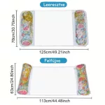 Vízen lebegő gyümölcsös, glitteres függőágy, hálós matrac