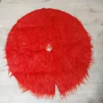 Karácsonyfatalp takaró, karácsonyfa szoknya , rózsaszín szőrme , műszőrme 90cm