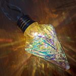 LED-es karácsonyfa függődísz, elemes, 3db