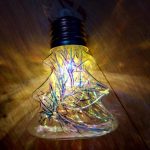 LED-es karácsonyfa függődísz, elemes, 3db