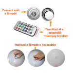 Felfújható vízen úszó LED medence hangulatvilágítás, gömb alakú 40 cm