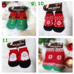 Karácsonyi kutyazokni , csúszásmentes talp, 4db 