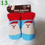 Karácsonyi kutyazokni , csúszásmentes talp, 4db 