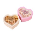 Szív alakú zenedoboz forgó balerinával