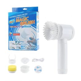   Új Magic Brush USB-vel! elektromos tisztítókefe 5 az 1-ben 
