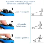 Mintás automata flexi póráz 5 m-es