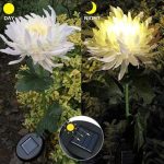 Napelemes napraforgó,  LED kerti világítás 2db-os