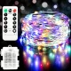 Vízálló 10 méteres Micro LED elemes fényfűzér - 8 világítási mód