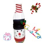 Karácsonyi, Mikulás bor szett, üvegruha 