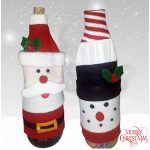 Karácsonyi, Mikulás bor szett, üvegruha 