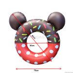 Disney fánk úszógumi, felfújható Mickey & Minnie donut 80cm