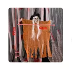 Felakasztható koponya, boszorkány, szellem halloween dekoráció 80cm
