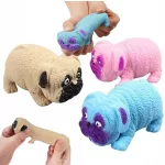 Homokkal töltött nyomkodható Mopsz kutya Stresszoldó squishy