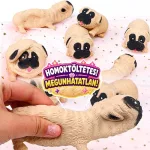 Homokkal töltött nyomkodható Mopsz kutya Stresszoldó squishy