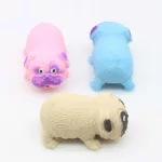 Homokkal töltött nyomkodható Mopsz kutya Stresszoldó squishy