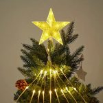 Karácsonyfa formájú LED fényfüzér 2 méter, 193 LED