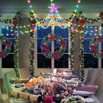 Karácsonyfa formájú LED fényfüzér 2 méter, 193 LED