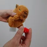 Capybara kulcstartó kihúzható gyümölcsökkel 