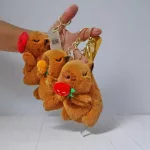 Capybara kulcstartó kihúzható gyümölcsökkel 