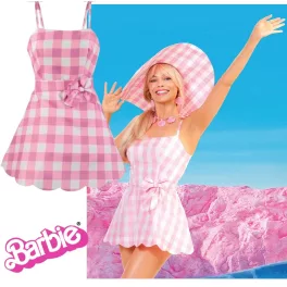 Barbie ruha,  jelmez parókával 