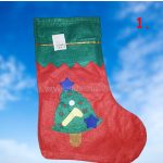 Filc karácsonyi Mikulás csizma 35cm-es