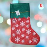 Filc karácsonyi Mikulás csizma 35cm-es