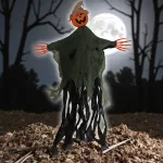 Felakasztható tök szellem, halloween dekoráció 100cm