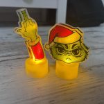 Grincs karácsonyi mécses 2db 