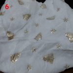 Mintás, karácsonyfatalp takaró, karácsonyfa szoknya , hófehér szőrme , műszőrme 90cm