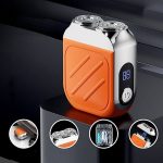 Dupla pengés, LCD kijelzős mini elektromos borotva