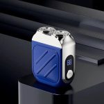 Dupla pengés, LCD kijelzős mini elektromos borotva