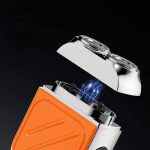 Dupla pengés, LCD kijelzős mini elektromos borotva