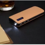 Zseblámpás Power bank bőrhatású felülettel 25000 mAh
