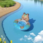 Capybara fejes, beülős úszógumi 