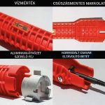 Többfunkciós csőkulcs vízvezeték szereléshez