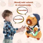 Rocker Capybara, gitáros plüss, hangutánzó és zenélő  