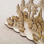 Natur fa Betlehem , karácsonyi asztali dísz , handmade, összerakható , többféle 