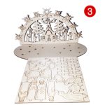 Natur fa Betlehem , karácsonyi asztali dísz , handmade, összerakható , többféle 