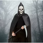 Koponya, csontváz maszk, álarc Halloween -re 