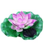 Óriás, 28cm-es napelemes, világító tavirózsa, lótuszvirág