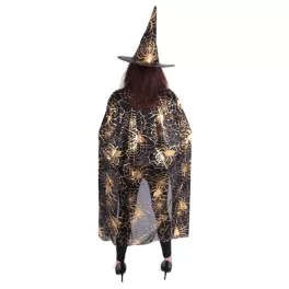   Pókháló mintás köpeny Halloween , boszorkány, varázsló palást 