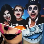 Halloween kellék, művér és fekete rúzs 