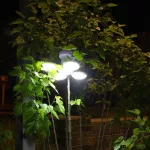Összecsukható napelemes, LED kerti UFO lámpa, labda formájú
