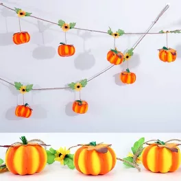 Halloween-i tök füzér, girland